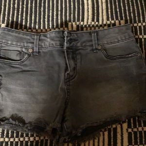 Black Jean Shorts